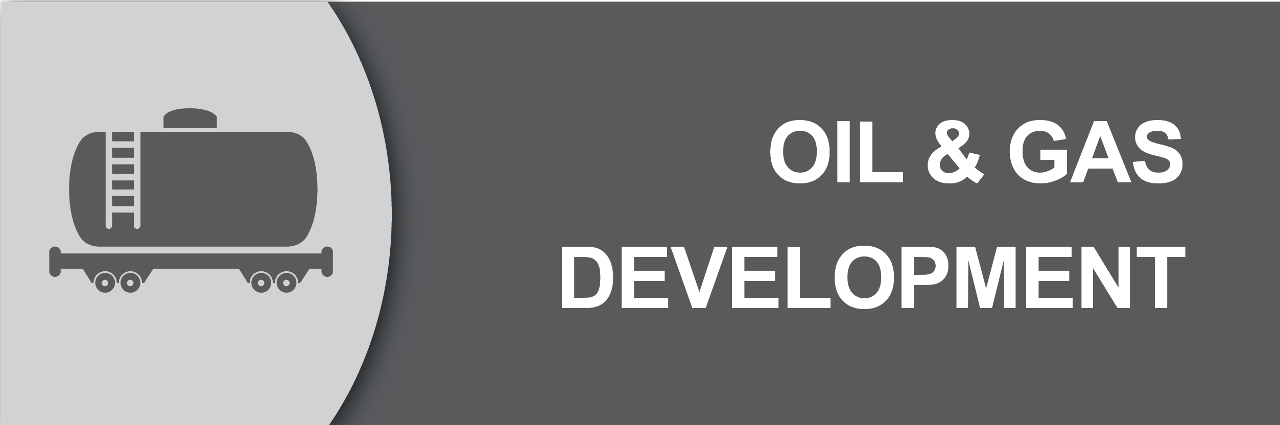 Icon with words "Oil & Gas Development"